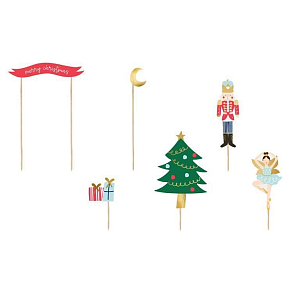 Топперы Party Deco "Щелкунчик", 6 шт